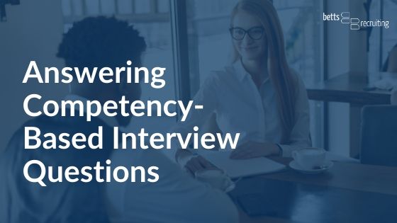 Answering competency-based job interview questions blog header