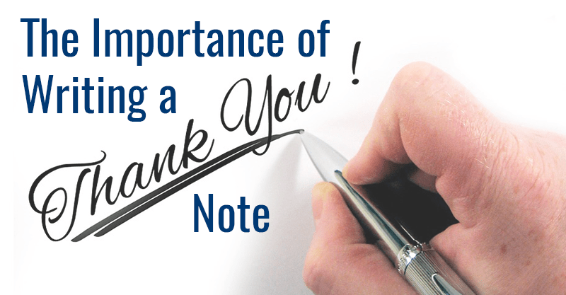 Writing Thank You Note Interview Important Betts Recruiting