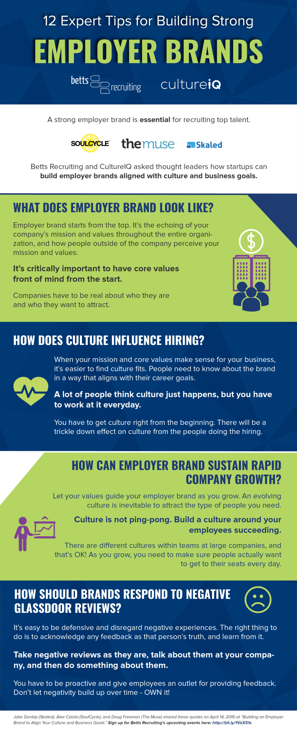 12 Expert Tips for Building Strong Employer Brands Infographic